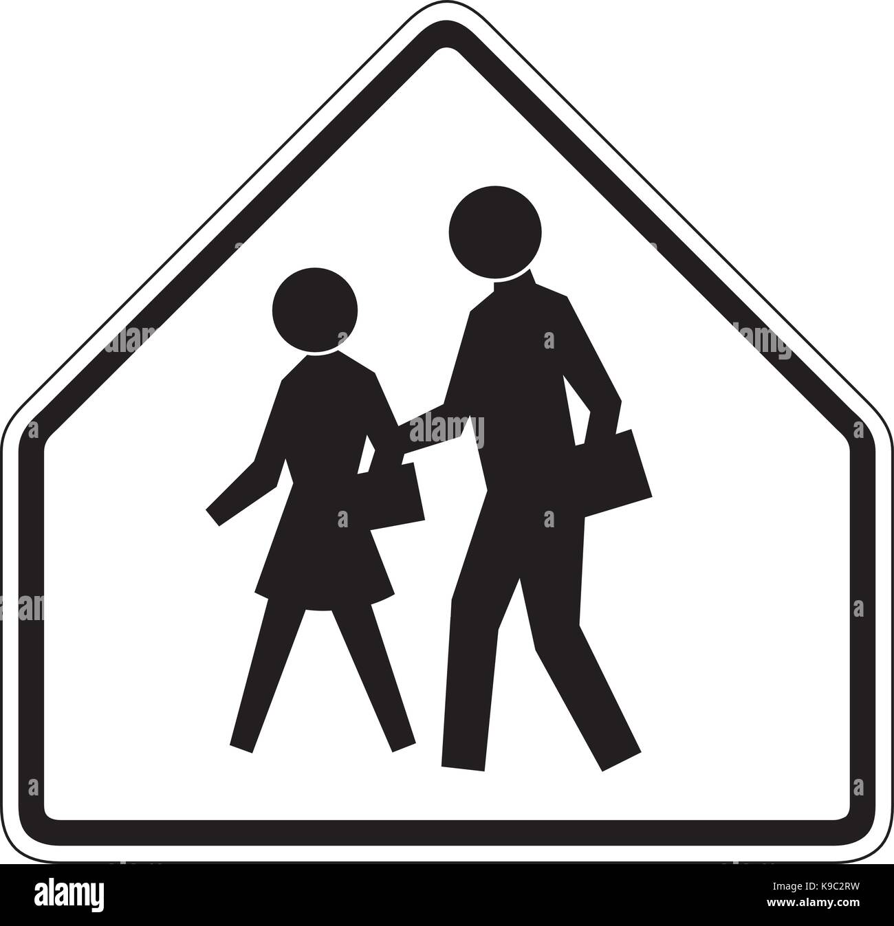 Pedestrian Crossing Sign Clip Art at  - vector clip art