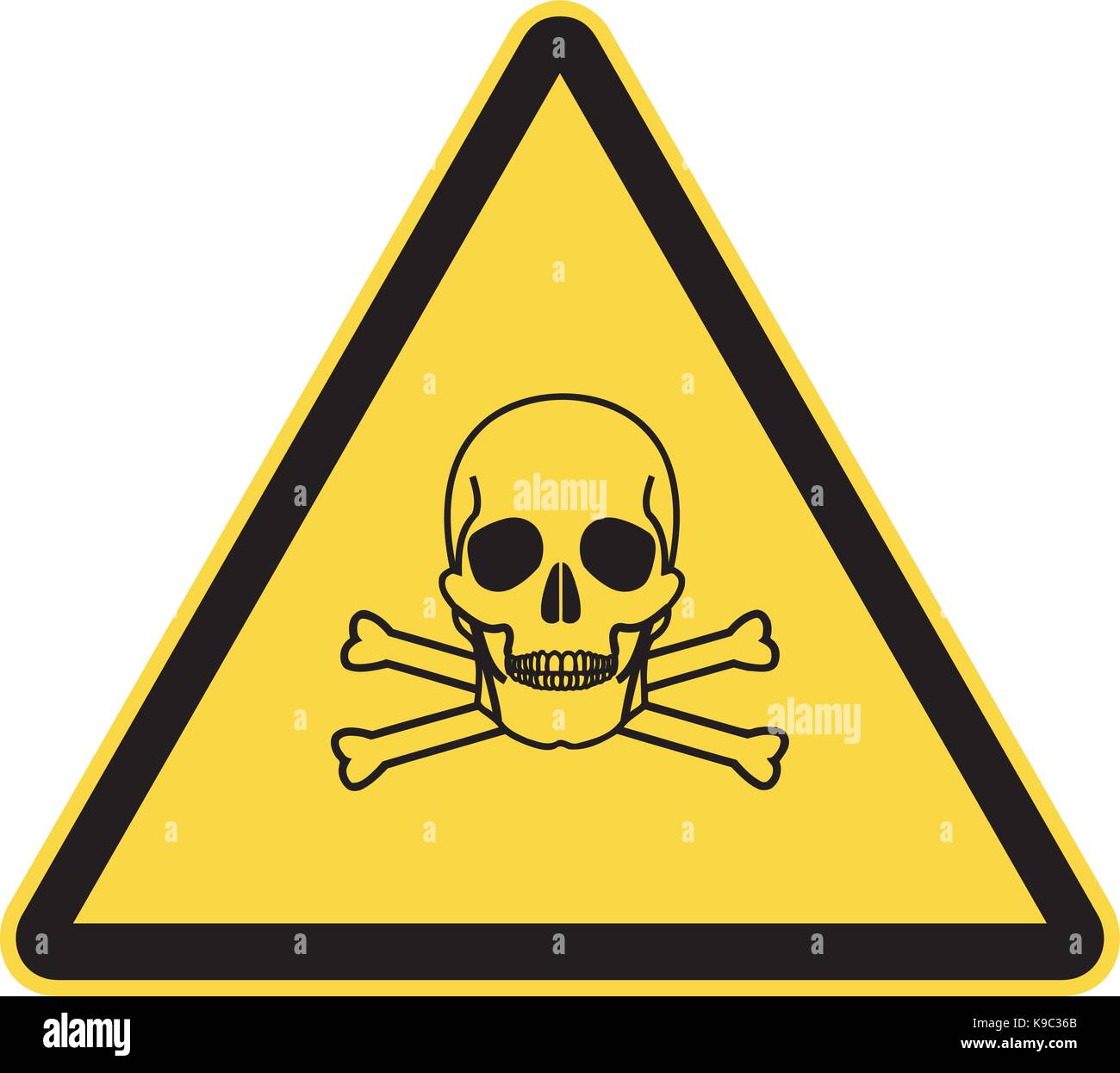 Toxic water warning sign Stock Vector Images Alamy
