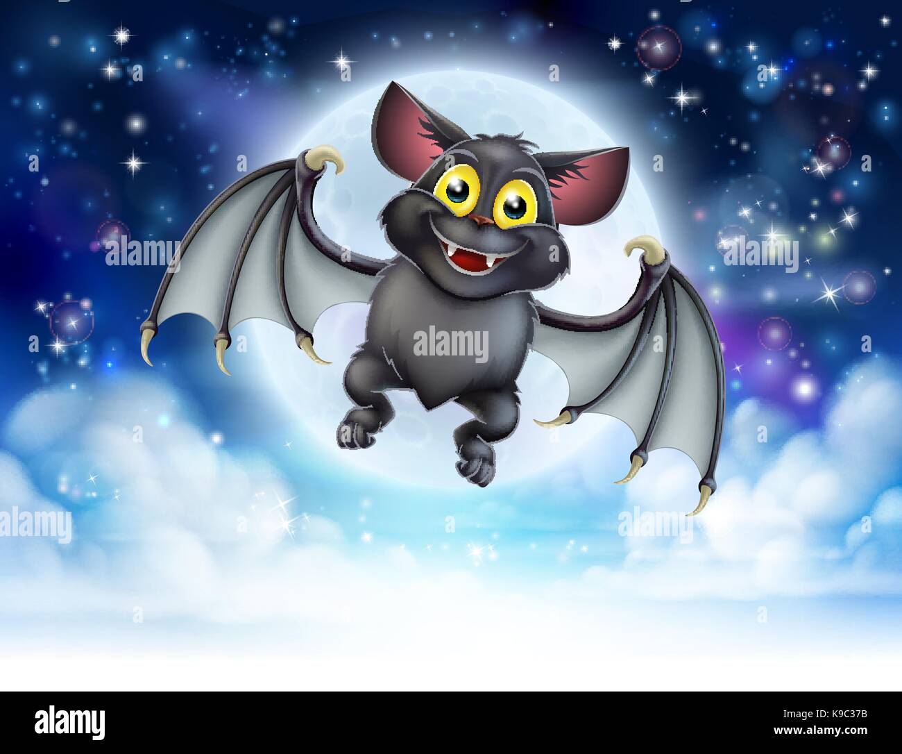 Happy Vampire Bat Cartoon Character Flying Forest Halloween Night Animation  Stock Video Footage by ©HitToon #444794392