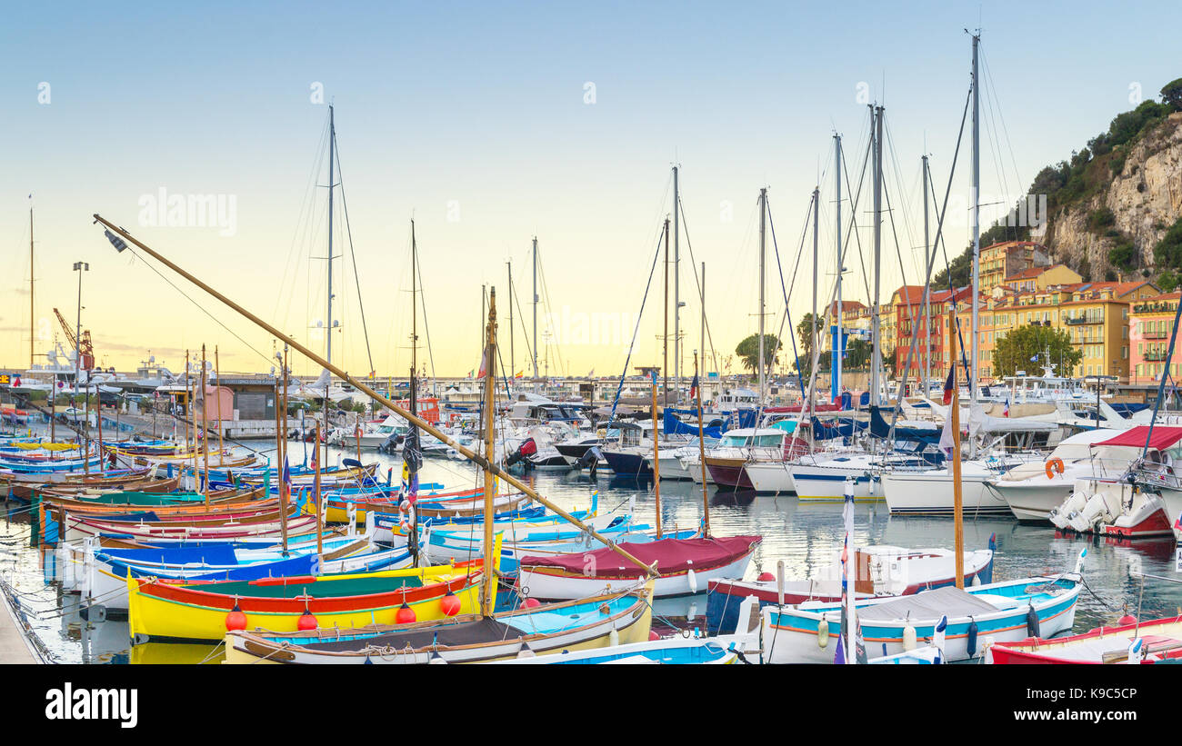 Fishing Port of Nice, France Stock Photo Alamy
