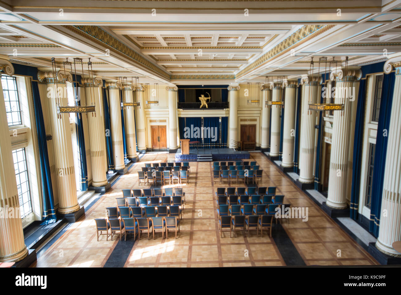 Main Chamber of Nottingham City Council House Stock Photo Alamy