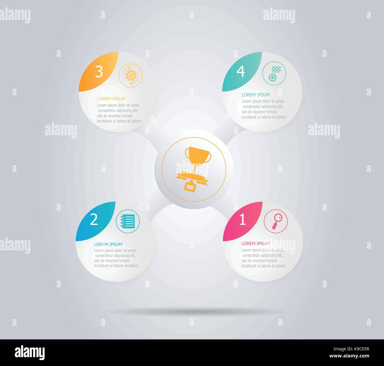 abstract modern circle infographic background vector illustration Stock ...