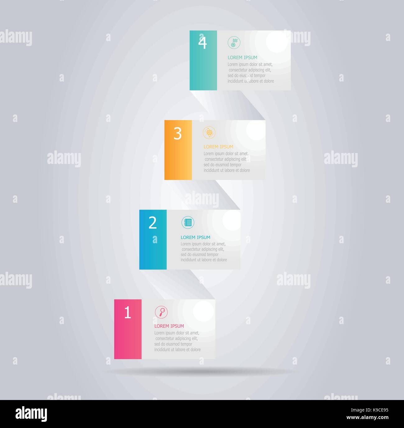 abstract modern banner infographic vertical background vector ...