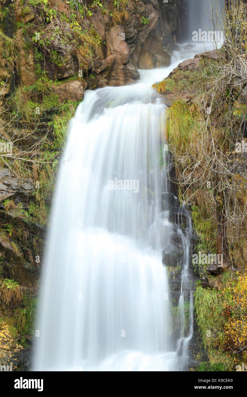 Lumajo waterfall, Leon, Spain. Stock Photo