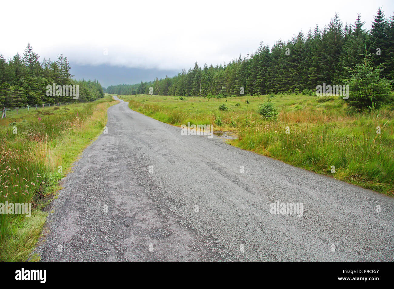 Road in Isle of Skye, Scotland. UK. Stock Photo