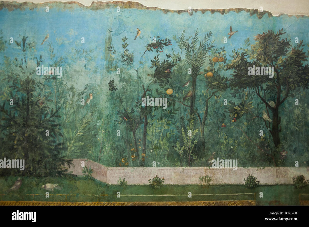 gardenscape wall painting from the villa of livia