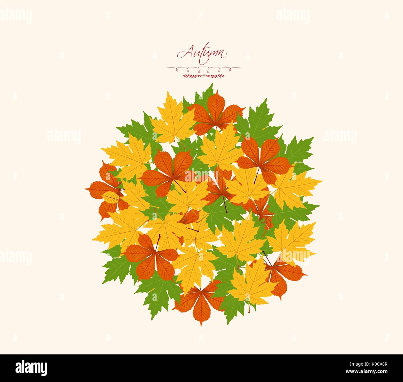 autumn leaf background Stock Vector Image & Art - Alamy