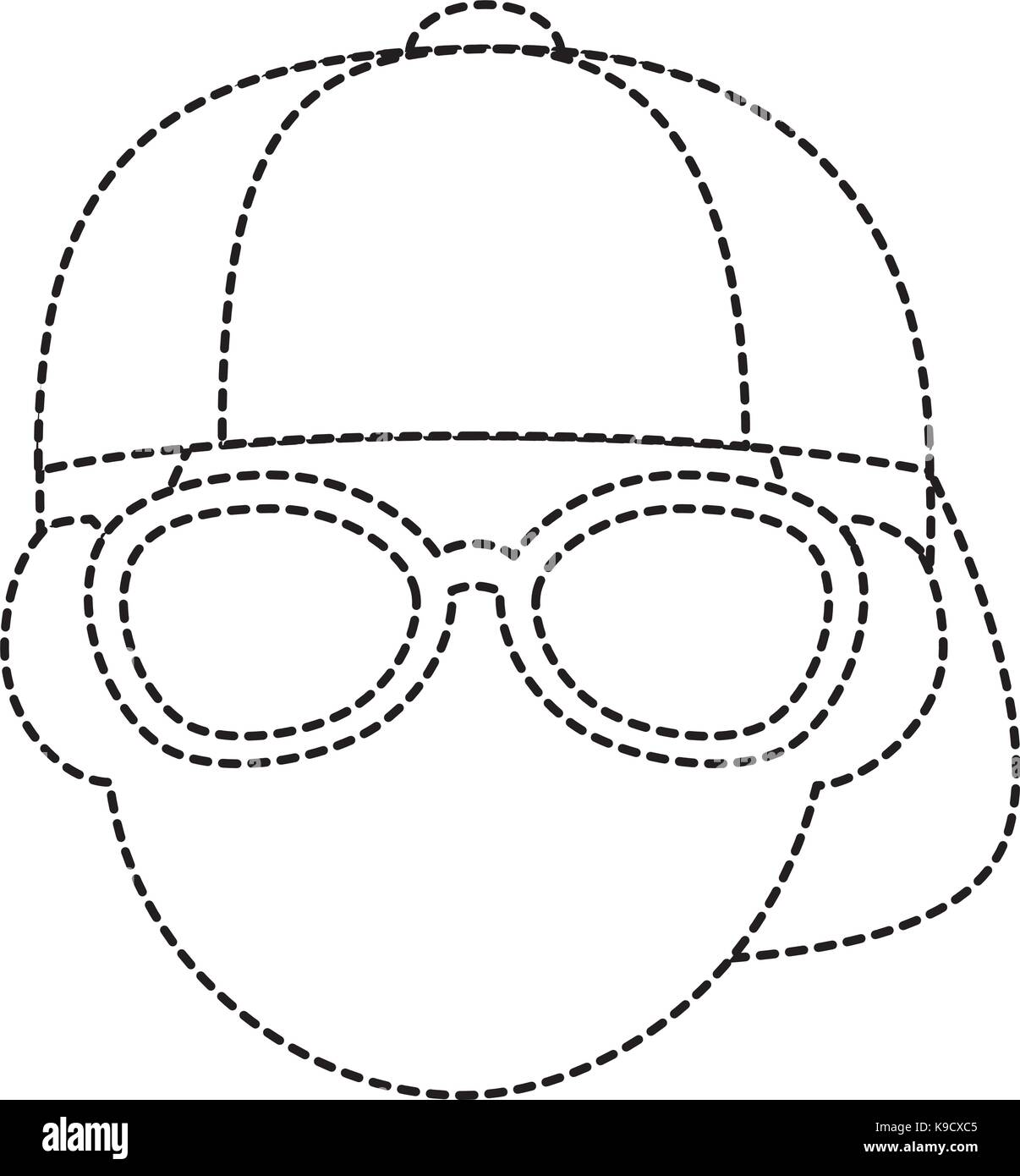 cute little boy head character vector illustration design Stock Vector ...