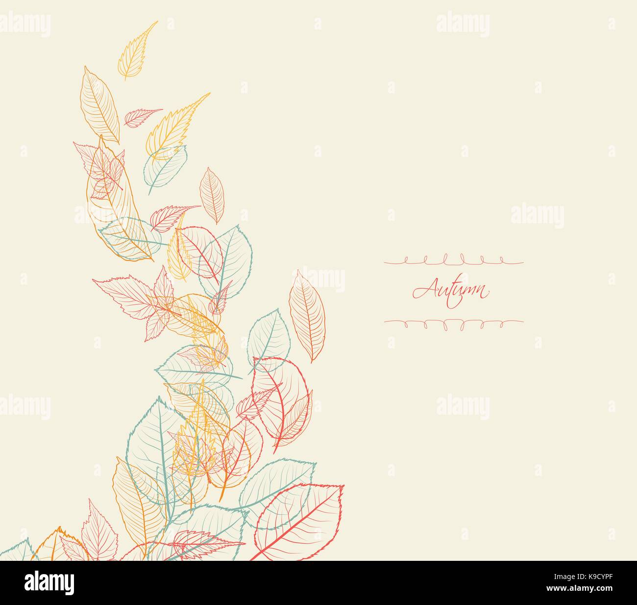 Abstract autumn beauty background Stock Vector Image & Art - Alamy
