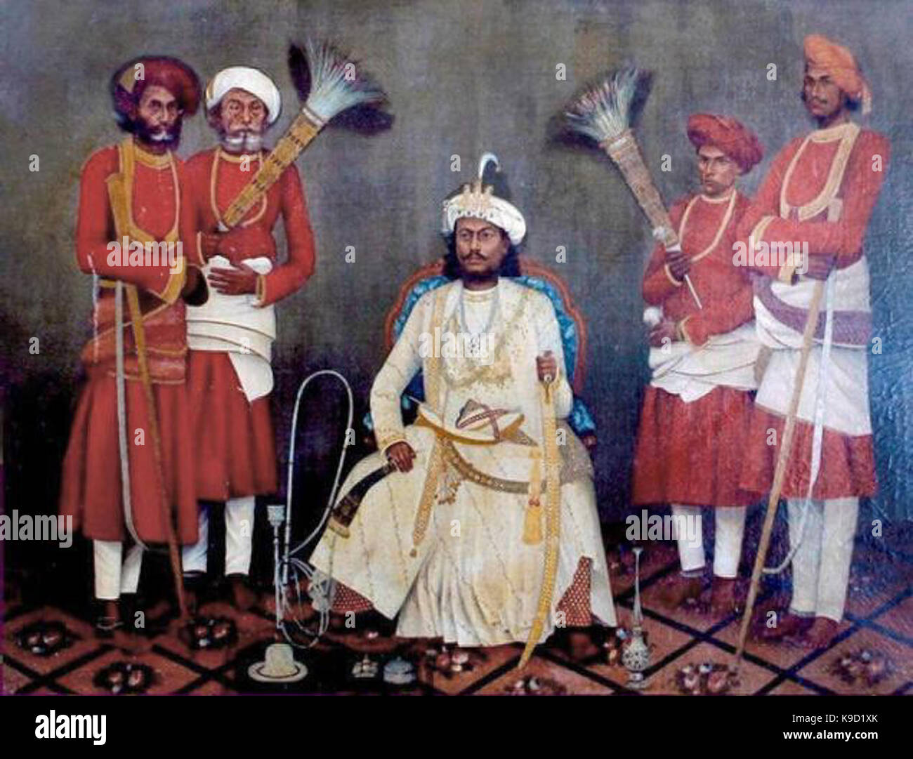 Nawab Sidi Ibrahim Mohammad Yakut Khan II of Sachin 1833  1873 Stock Photo