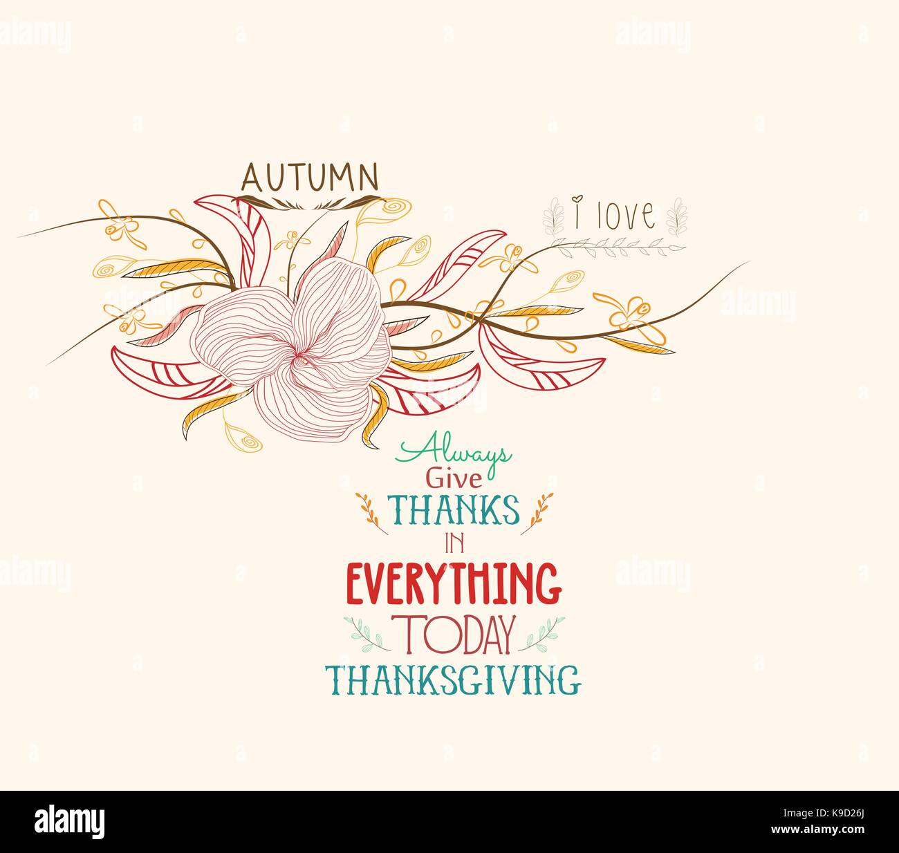 Thanksgiving. Autumn leaves in shape for greeting cards Stock Vector ...