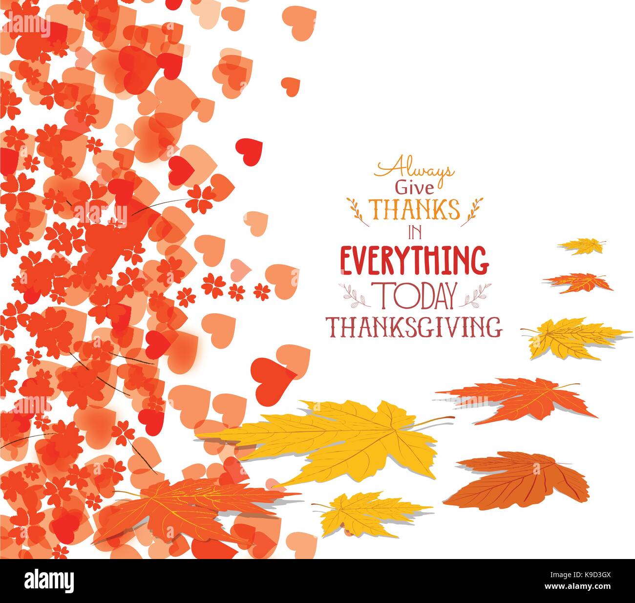 Thanksgiving Day background with maple leaf Stock Vector Image & Art ...