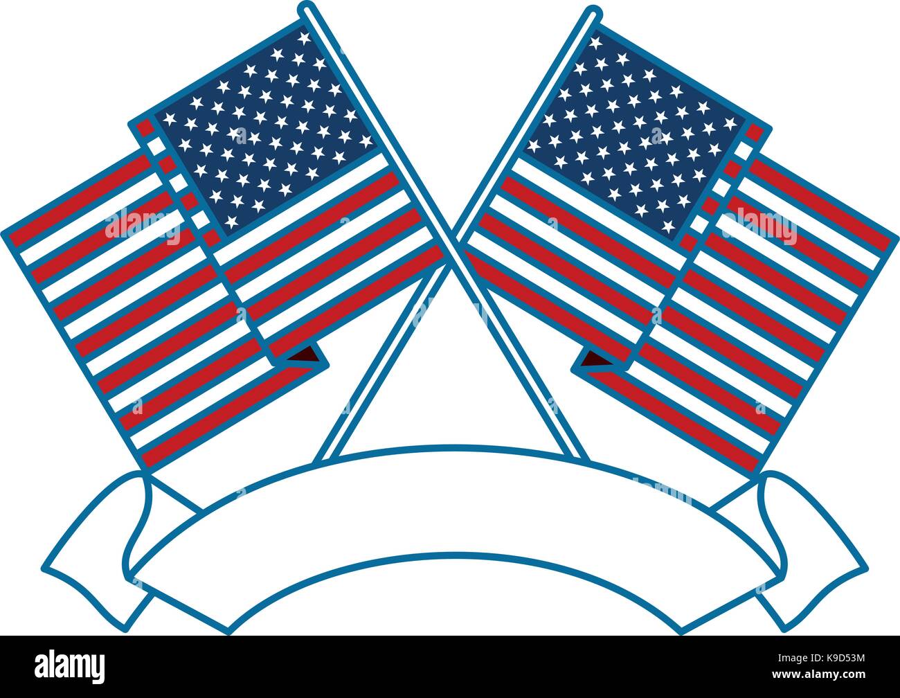 united states of america flag vector illustration design Stock Vector ...