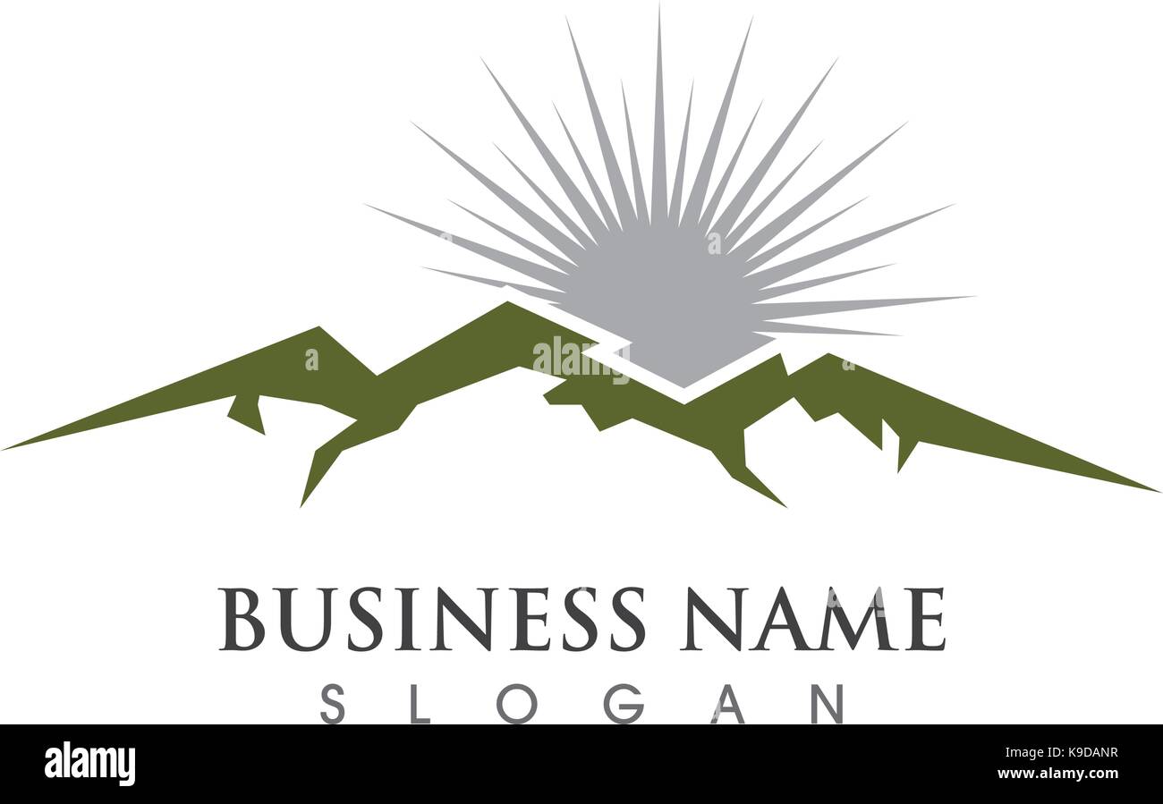 Mountains Logo Template Stock Vector Image & Art - Alamy