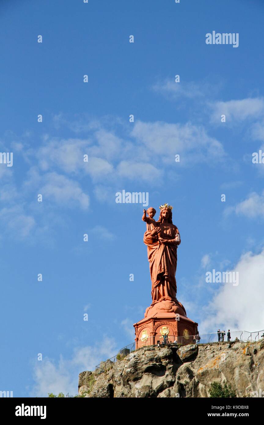 The feast of the king of the bird is a popular festival inherited from the Renaissance, medieval, at Le Puy en Velay, Haute-Loire, France Stock Photo