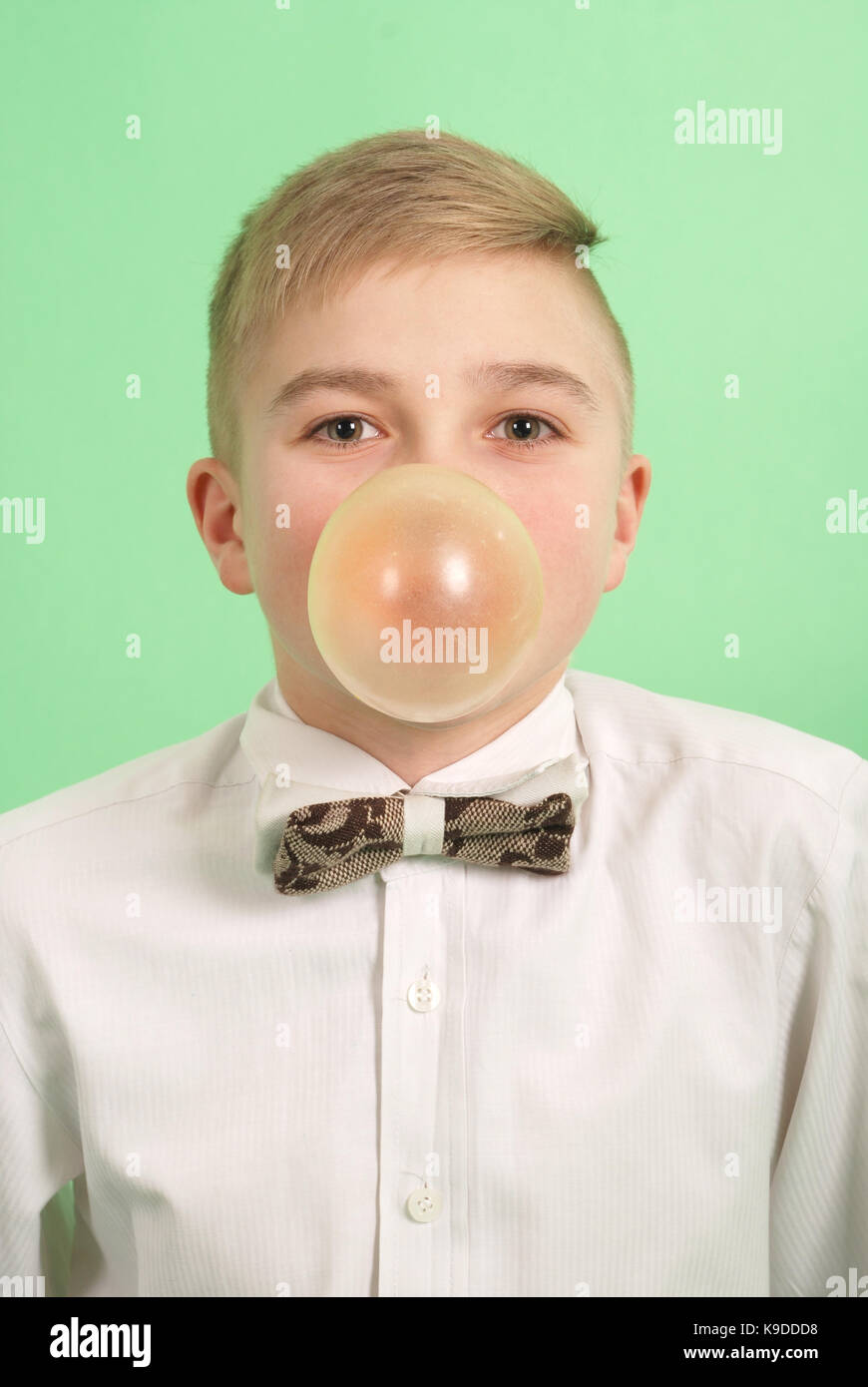 Boy blowing bubble chewing gum hires stock photography and images Alamy