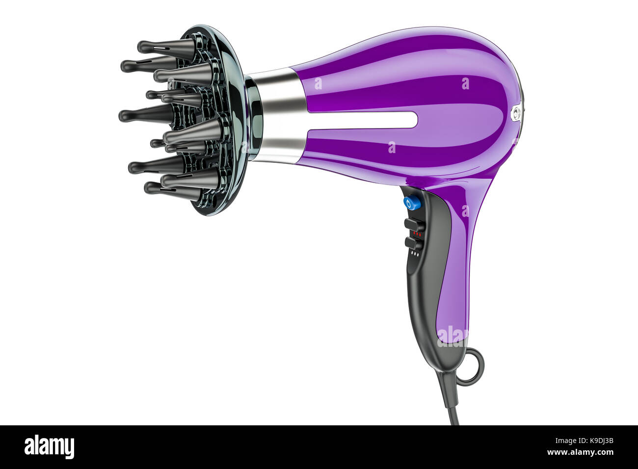 purple hair dryer