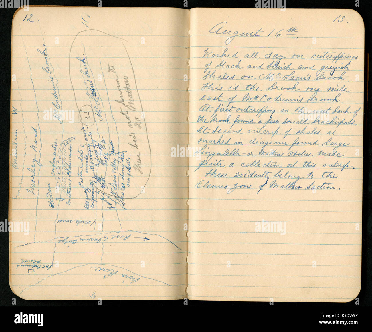 Notes 1900s Notes from Cape Breton, Nova Scotia, 1900 (12 and 13) BHL46662497 Stock ...