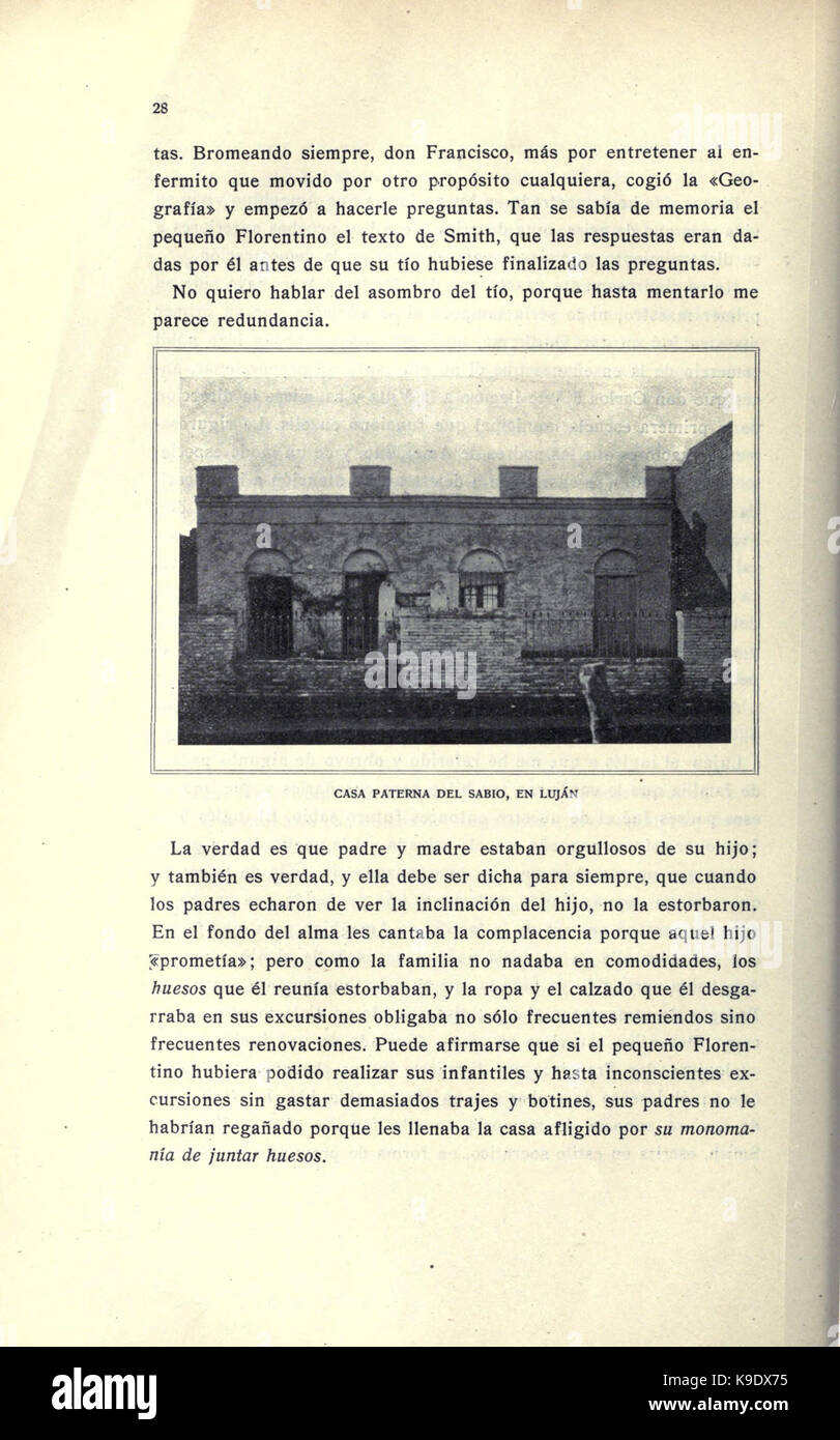 Obras completas y correspondencia cientifica de Florentino Ameghino (Page 28) BHL23012248 Stock Photo