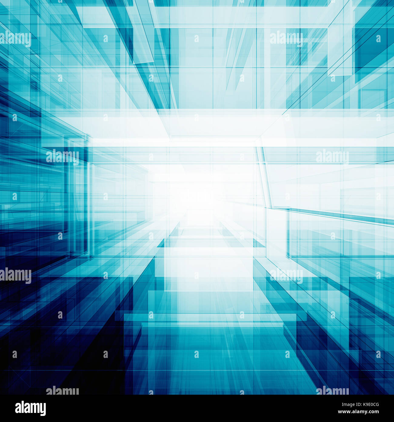 Abstract architecture 3d rendering Stock Photo - Alamy