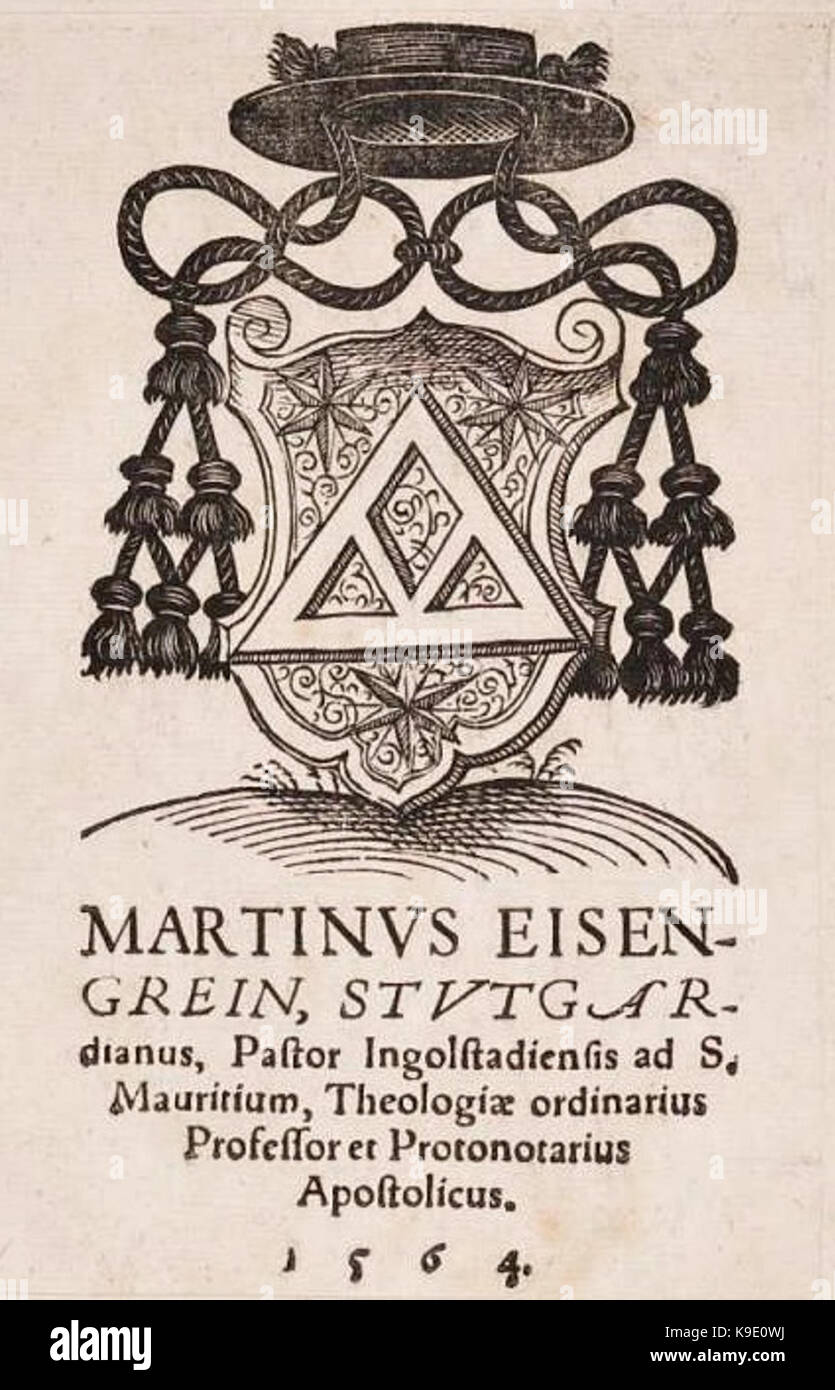 Martin Eisengrein Wappen Protonotar Stock Photo Alamy