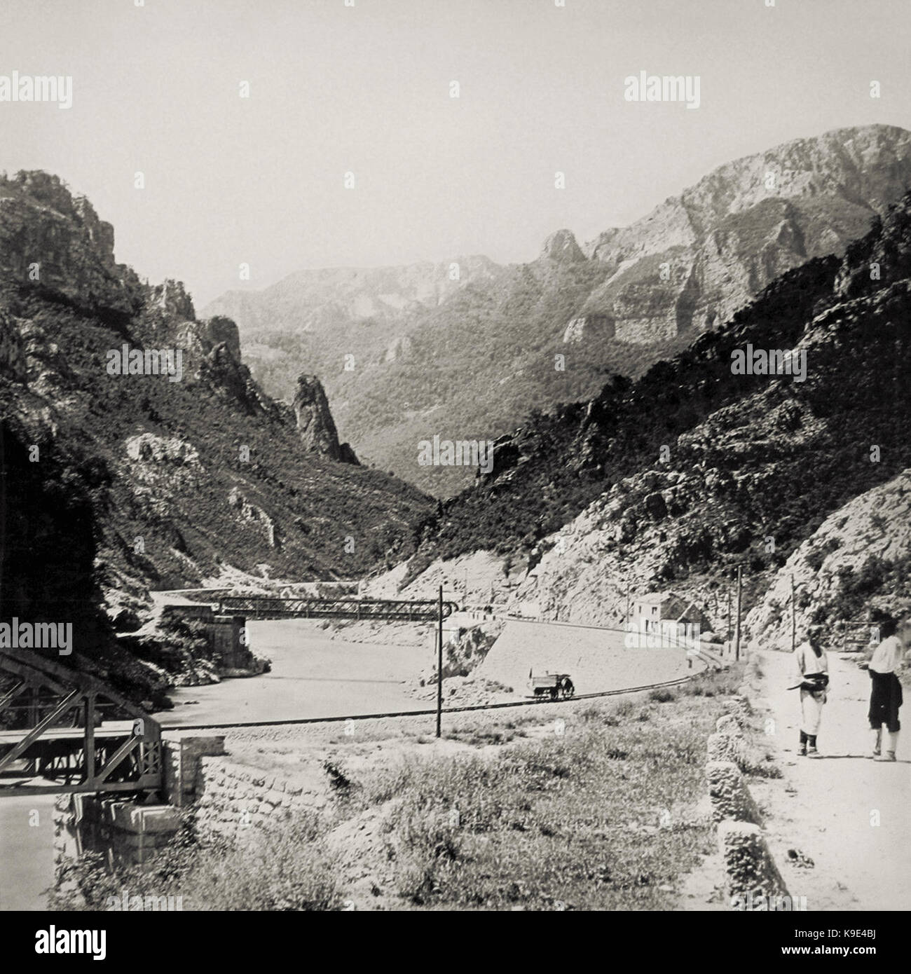 Narrow Gauge Railway Narentabahn Bridges at Aleksin Han Stock Photo Alamy