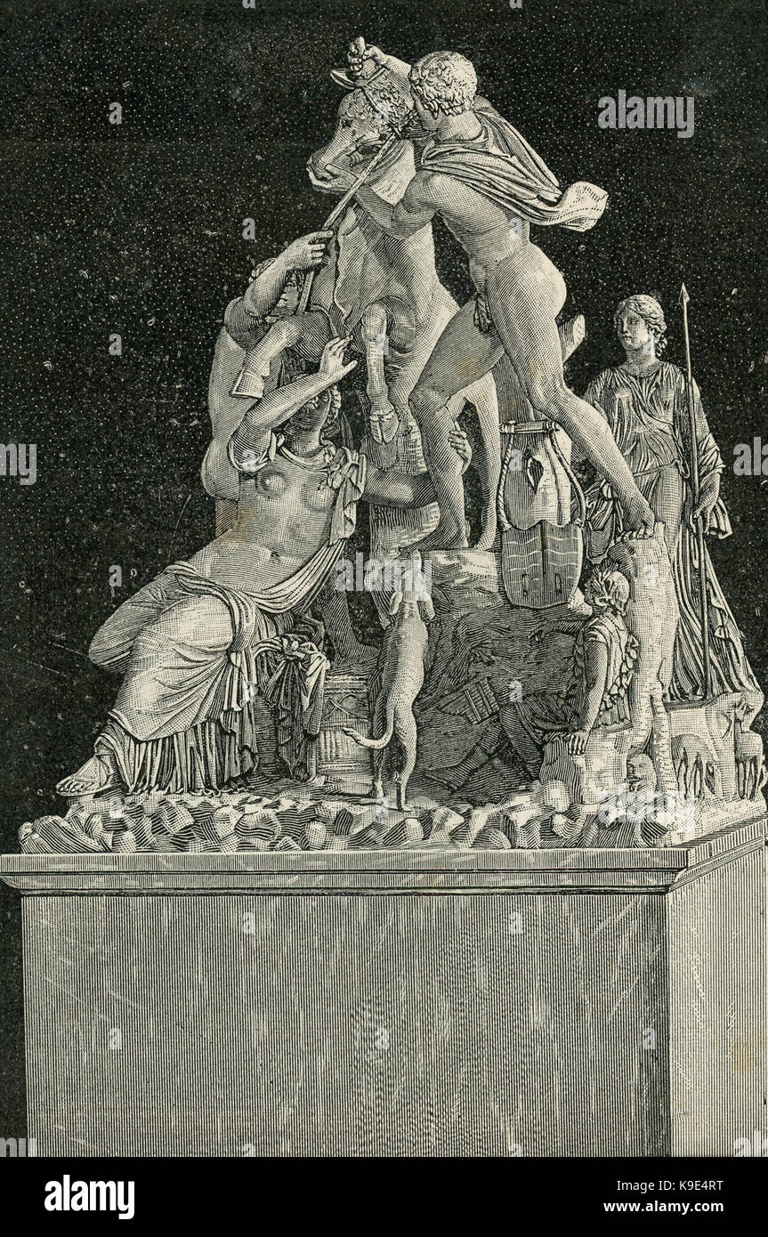 Napoli Museo Nazionale supplizio di Dirce detto il Toro Farnese Stock Photo