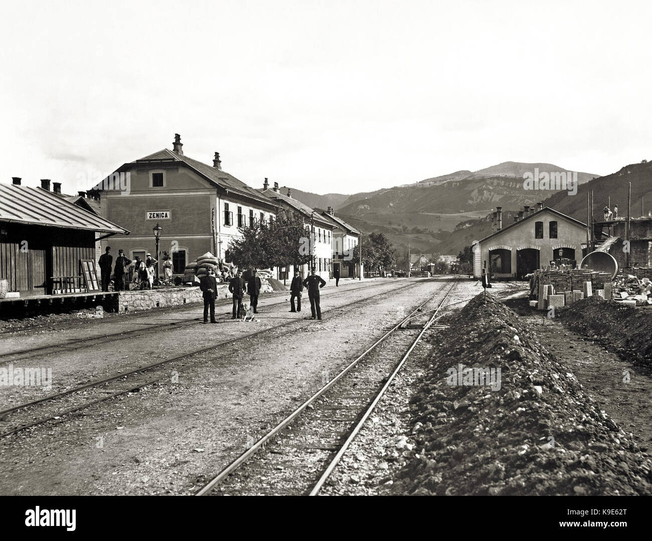 Narrow Gauge Railway Bosnabahn Station Zenica Stock Photo