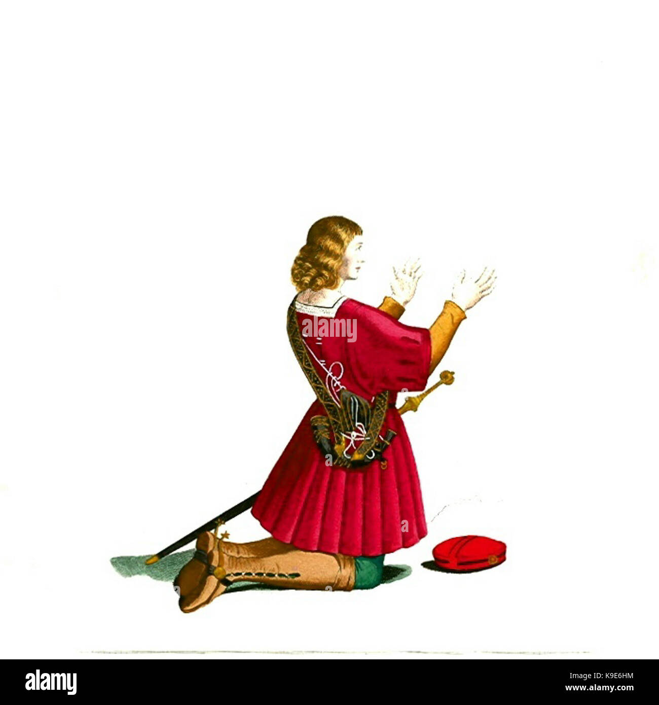 Man in Medieval Dress or Costume (29) Stock Photo