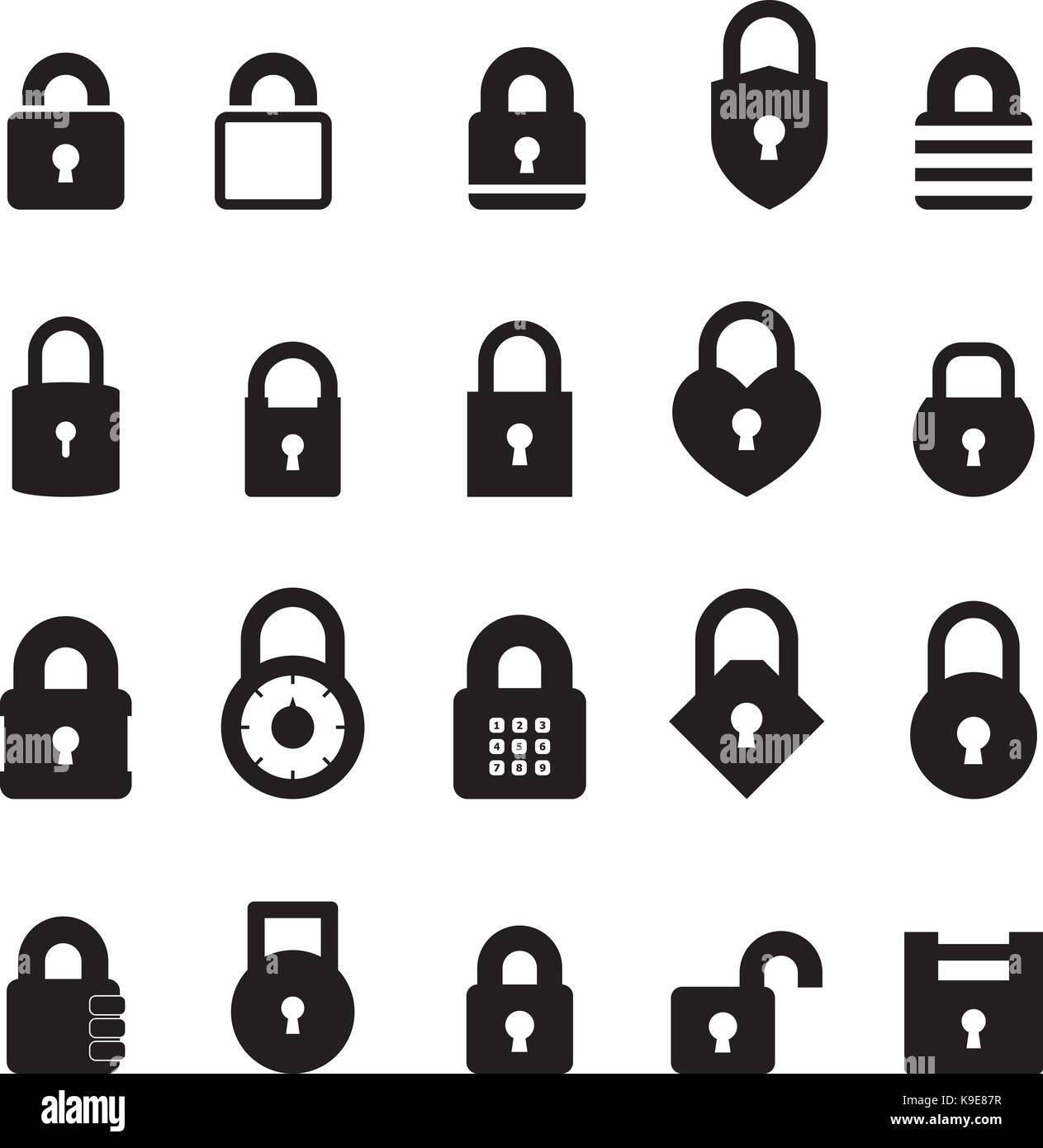 Padlock icon hi-res stock photography and images - Alamy