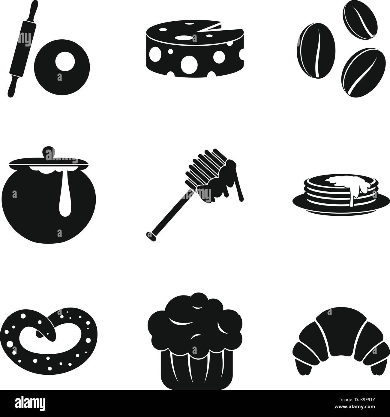 Apiary icons set, simple style Stock Vector Image & Art - Alamy