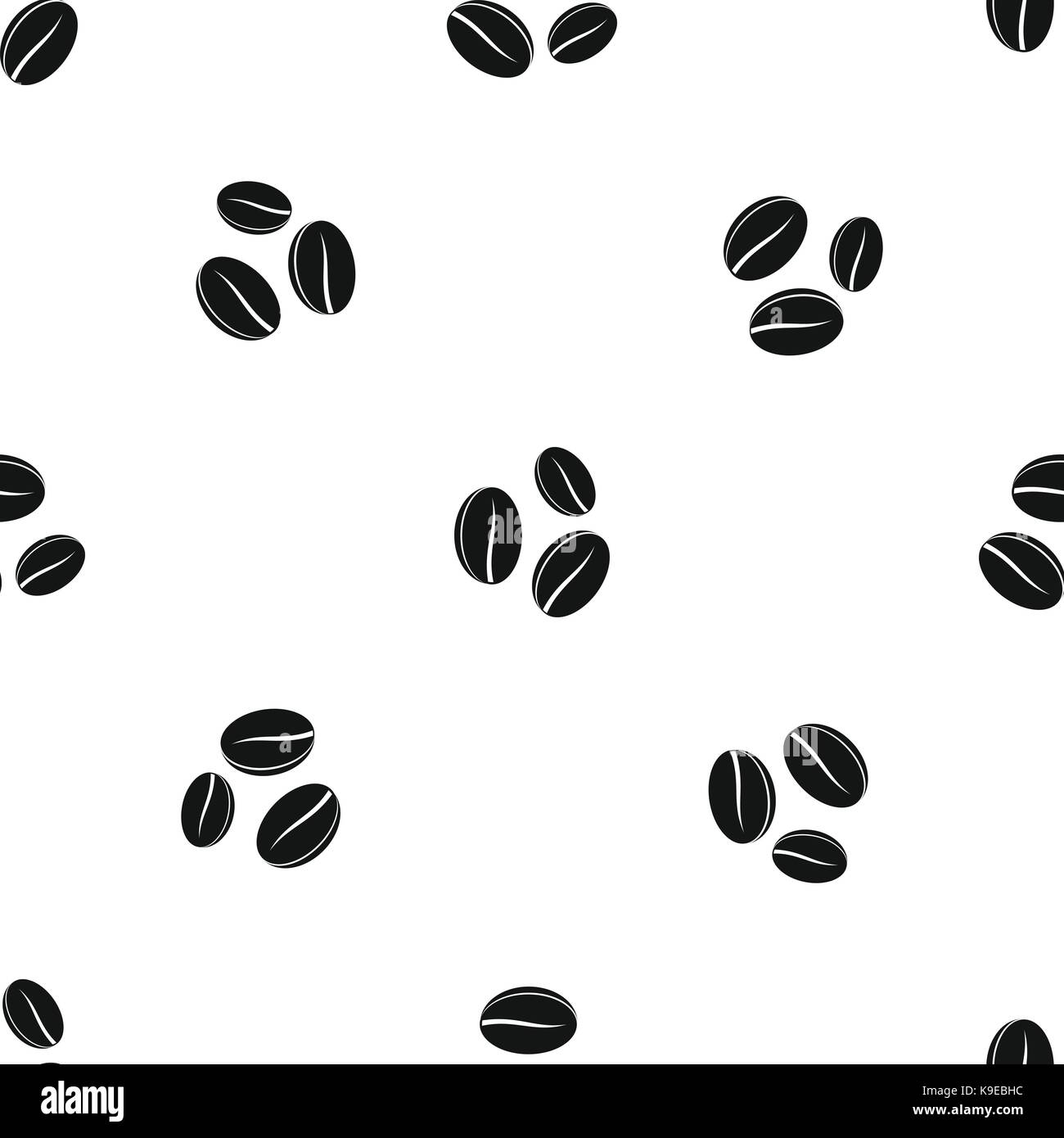 Coffee beans pattern seamless black Stock Vector Image & Art - Alamy