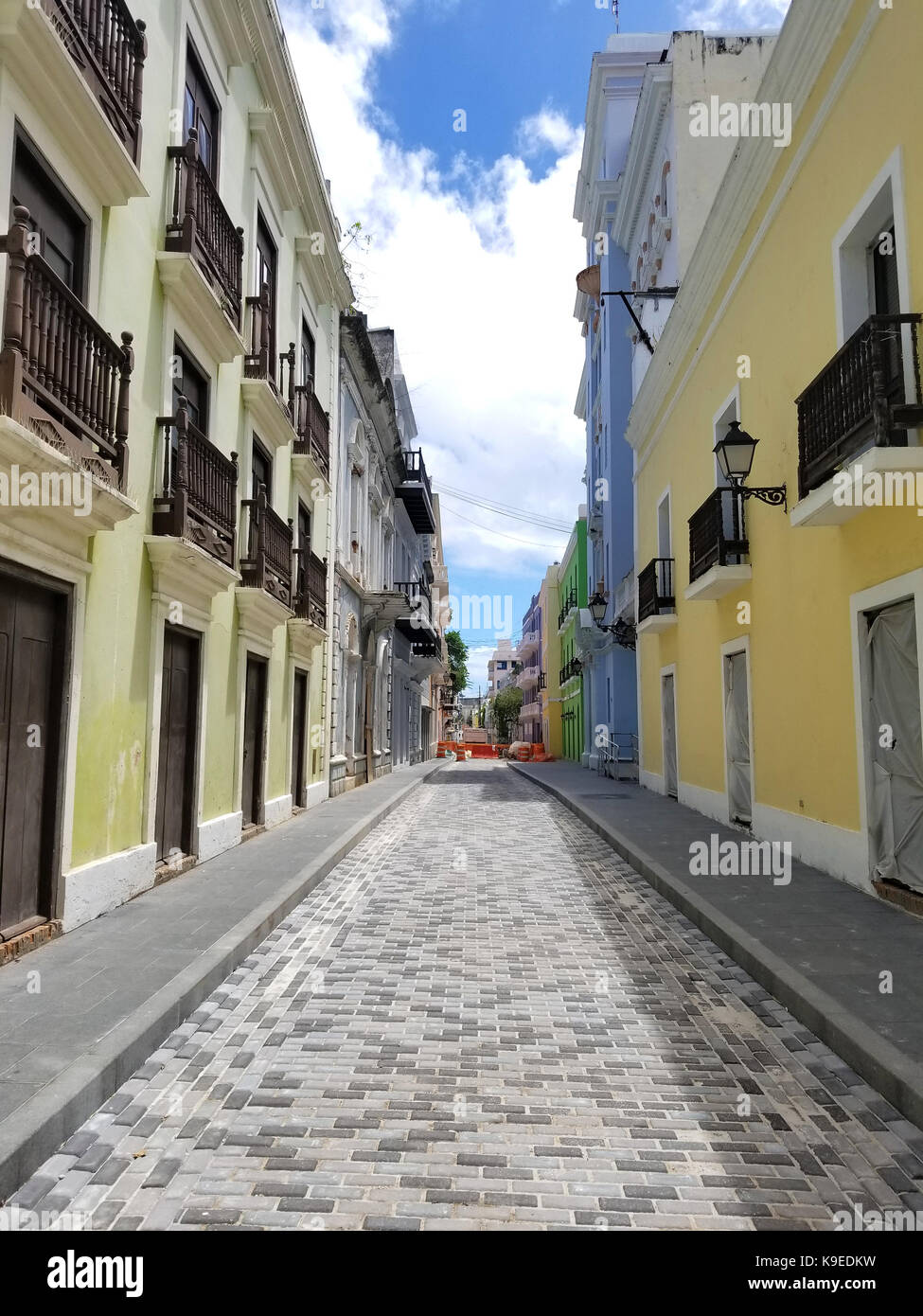 Old town San Juan, Puerto Rico. Sunny Summer day Stock Photo - Alamy