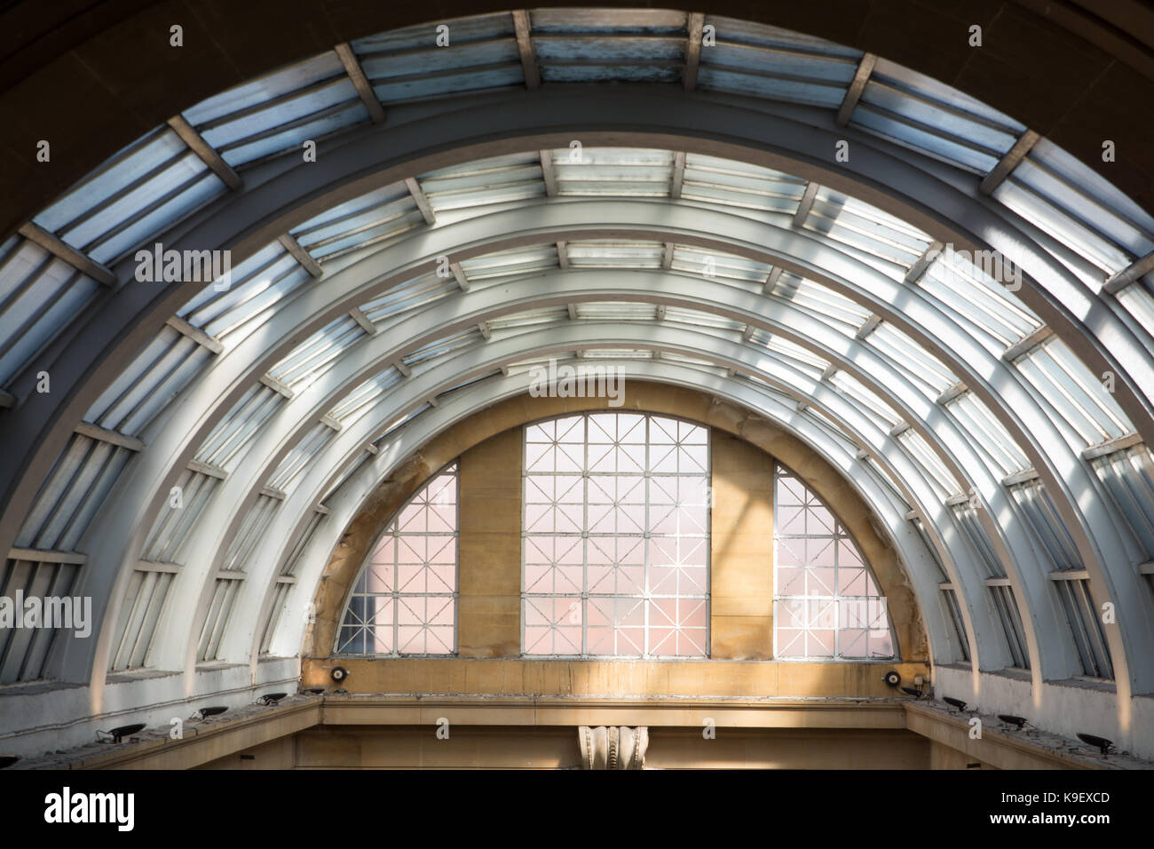 Window from Nottingham Council House looking over Exchange Arcade Stock