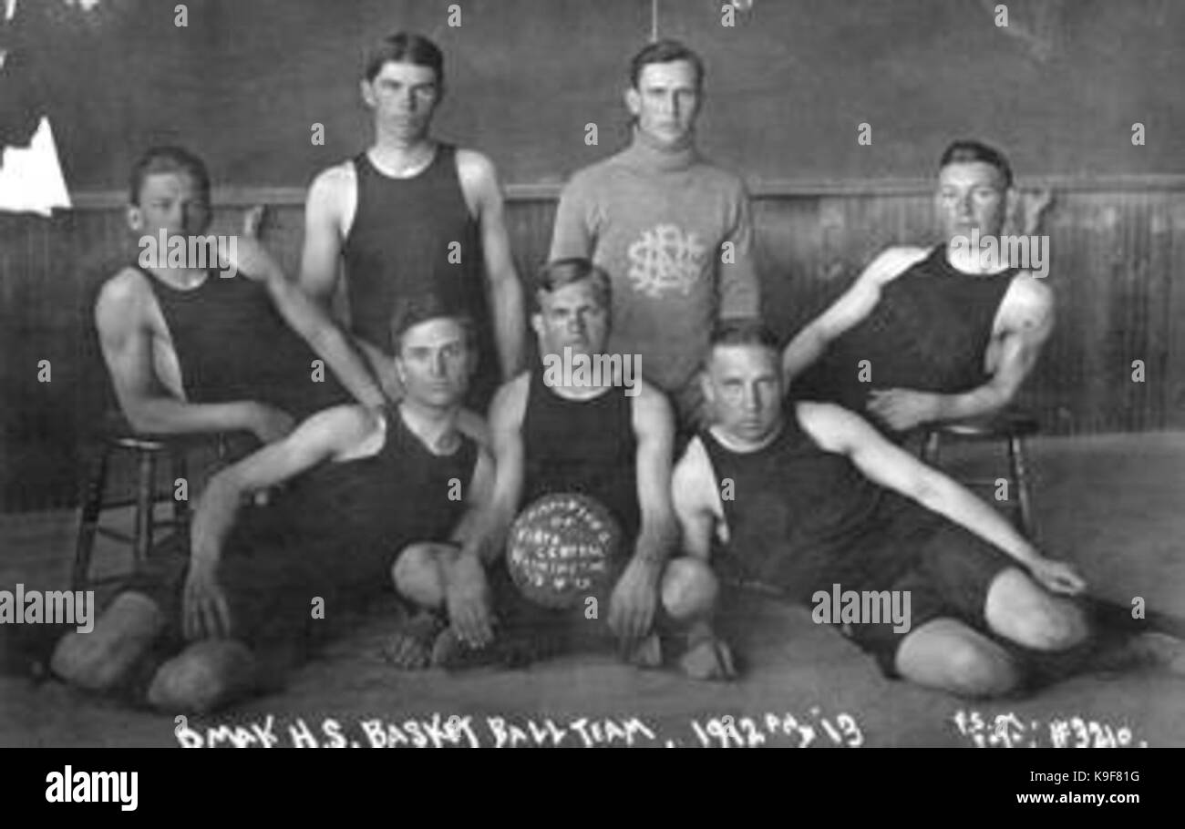 Omak High School basketball team Stock Photo