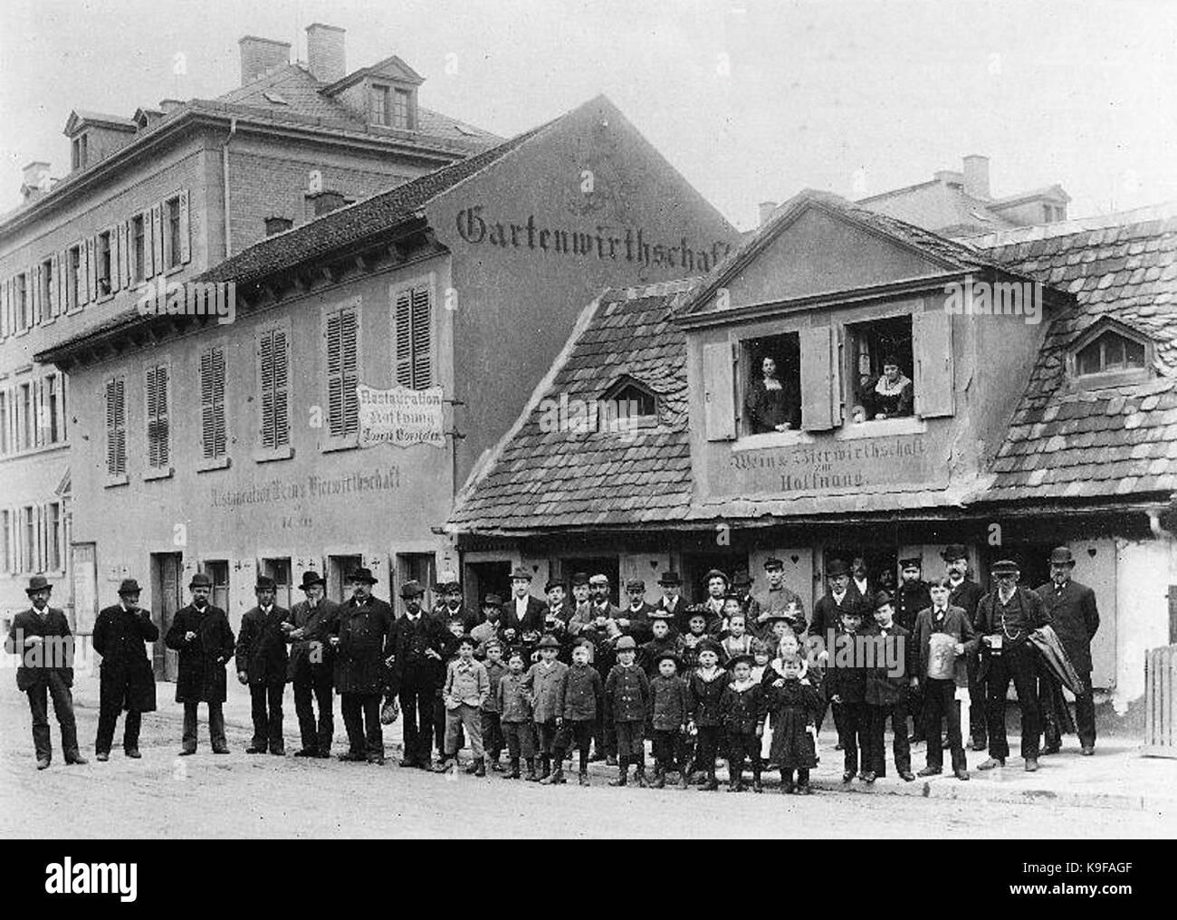 Mannheim Brauereiwirtschaft Zur Hoffnung 1894 Stock Photo