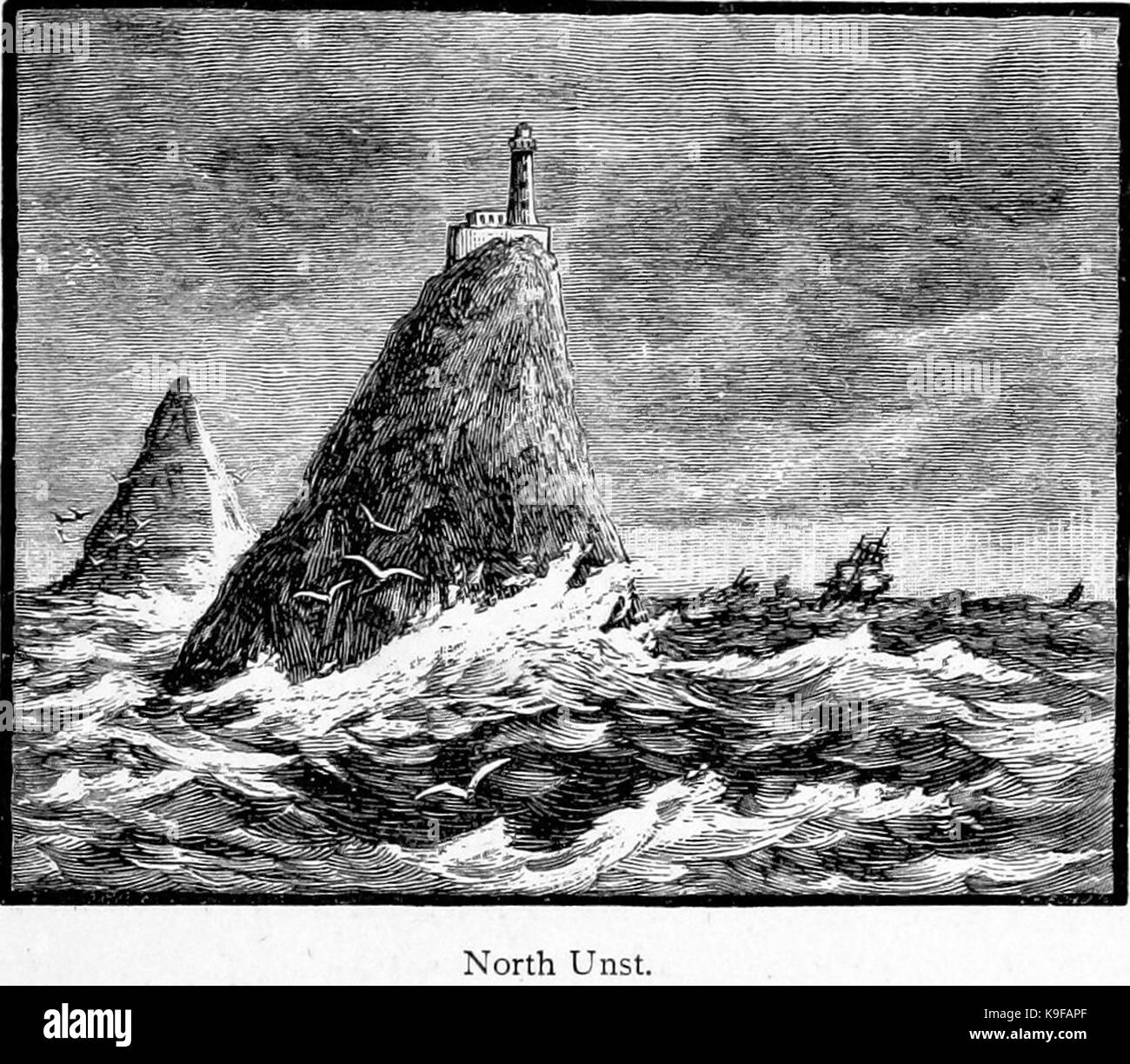 Map of unst Black and White Stock Photos & Images Alamy