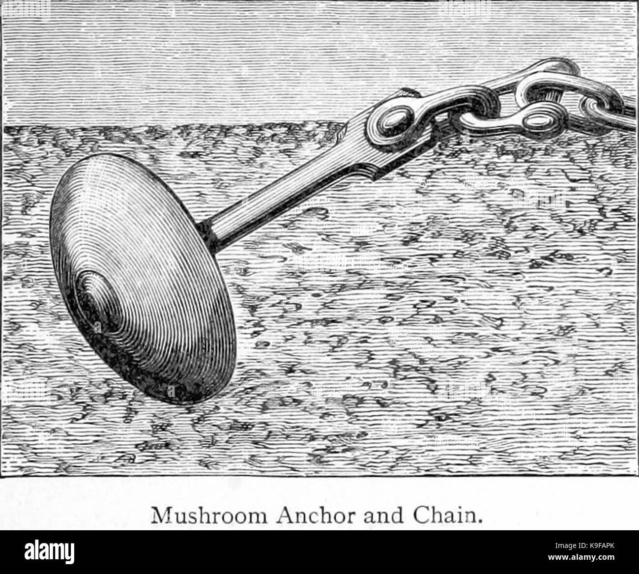 Mushroom Anchor and Chain Stock Photo Alamy