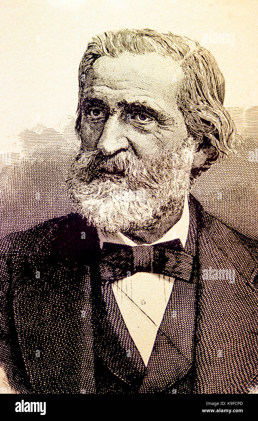 Italy, Giuseppe Verdi, Stock Photo