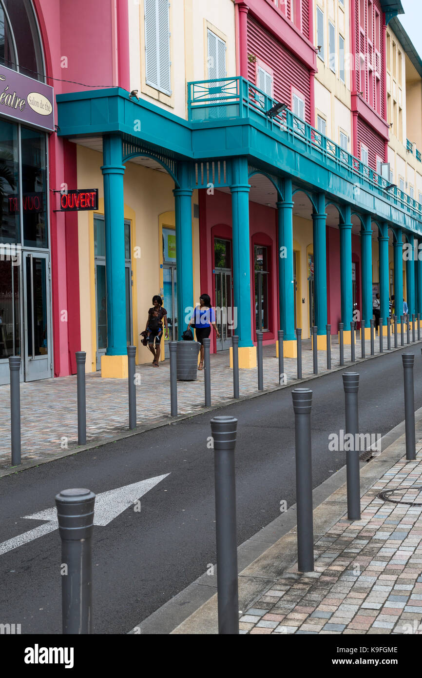 Fort-de-France, Martinique.  Street Scene. Stock Photo