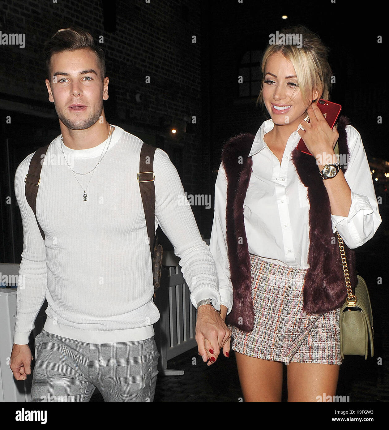 'Love Island' contestants Chris Hughes and Olivia Attwood enjoy a