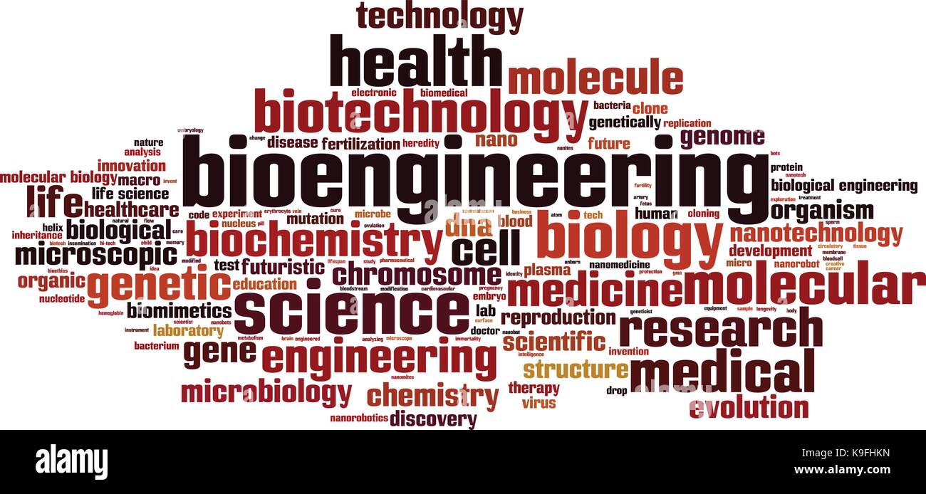 Bioengineering word cloud concept. Vector illustration Stock Vector ...