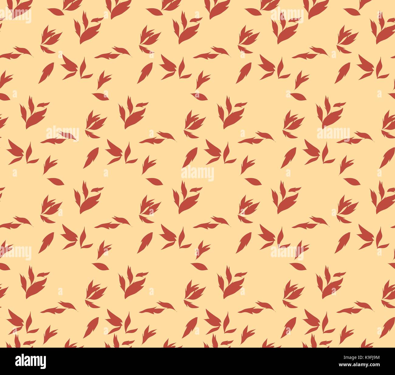 vintage autumn leaves seamless pattern Stock Vector Image & Art - Alamy