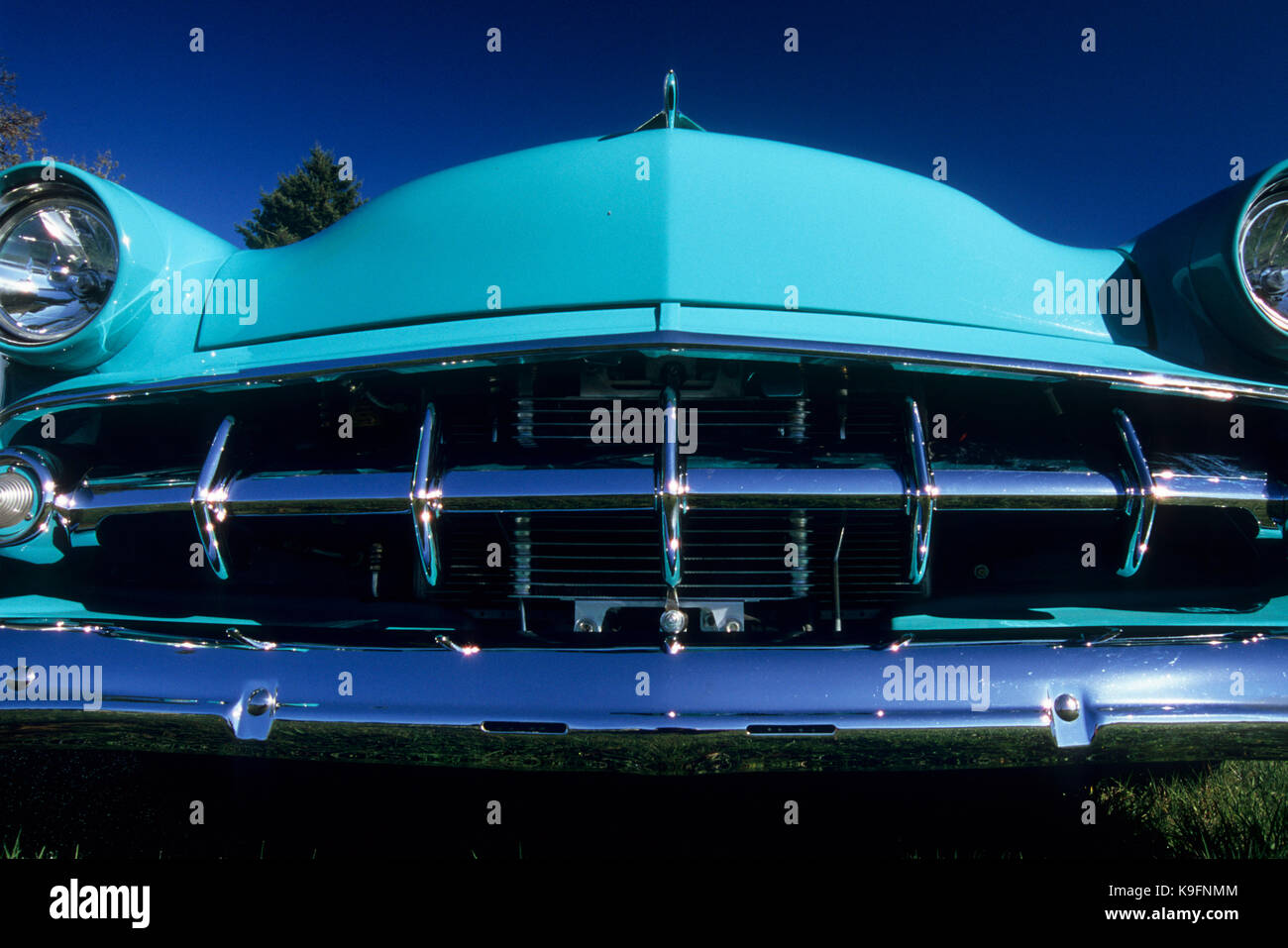 Classic car, Daffodil Drive Festival, Junction City, Oregon Stock Photo