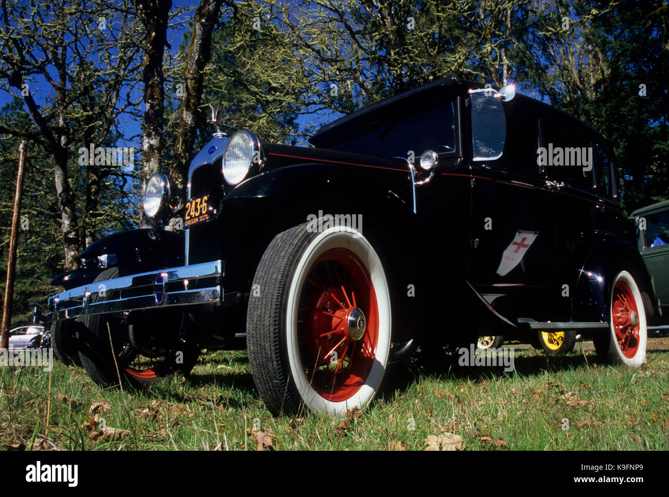 Classic car, Daffodil Drive Festival, Junction City, Oregon Stock Photo