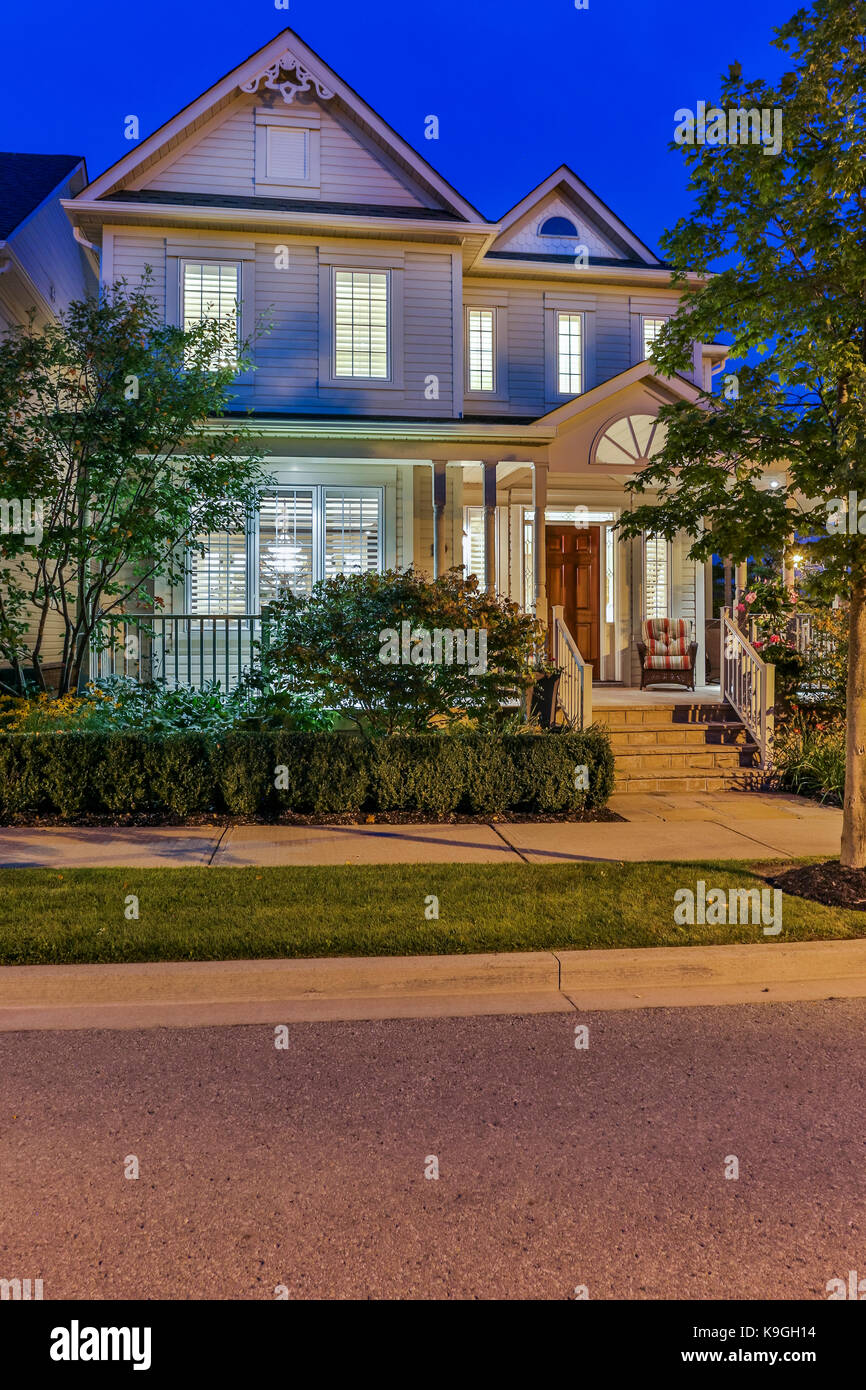 Luxury house in the suburbs of Toronto, Canada. Stock Photo