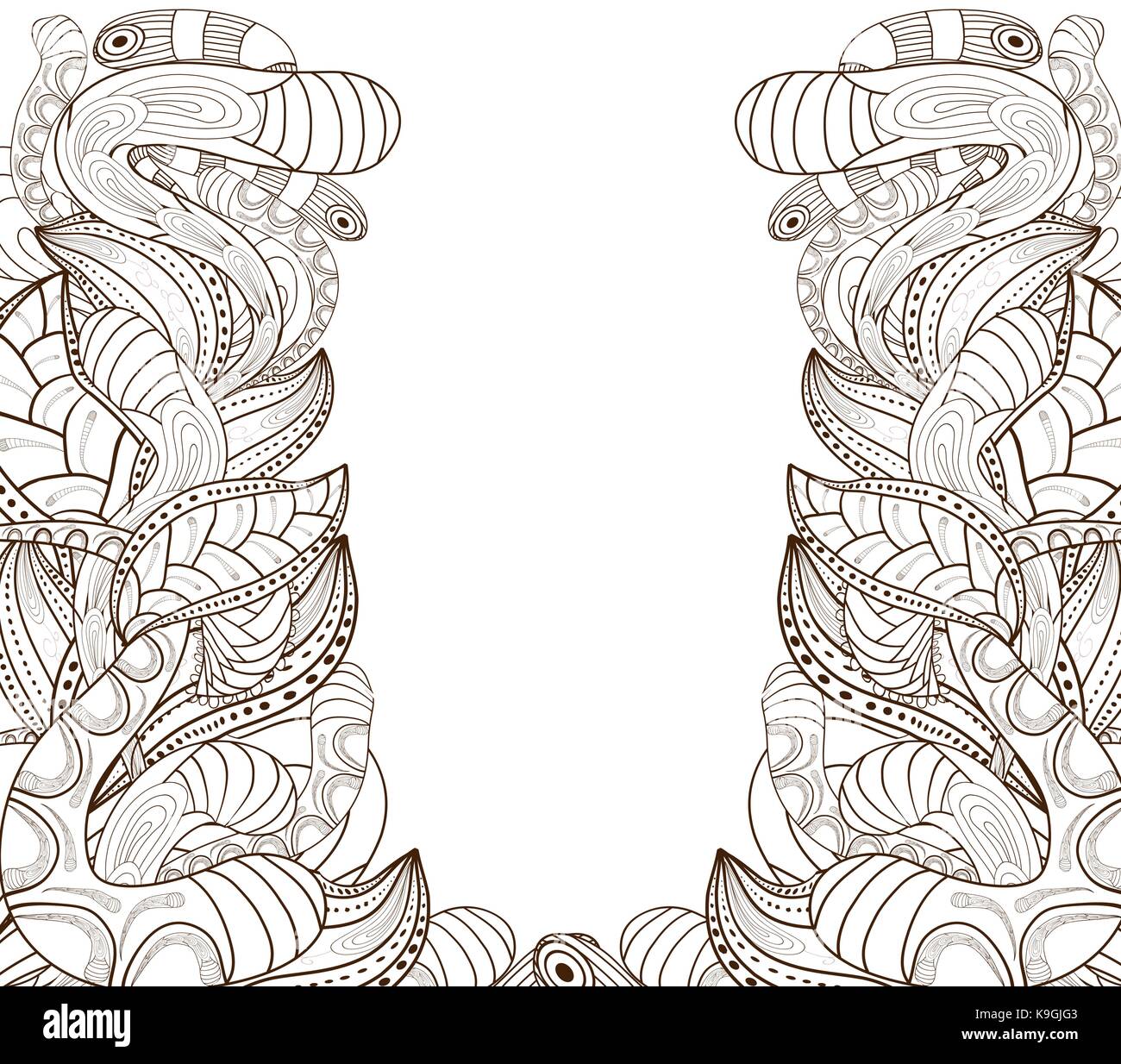 doodle floral background Stock Vector Image & Art - Alamy
