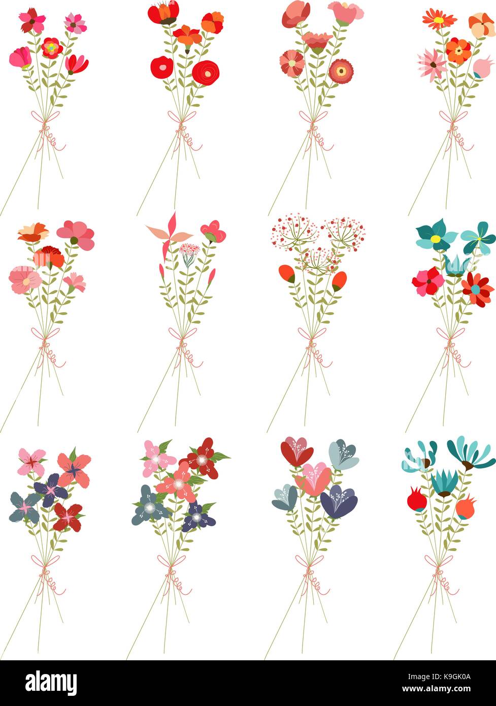 Flower Bouquets Clip Art Stock Vector Image & Art - Alamy