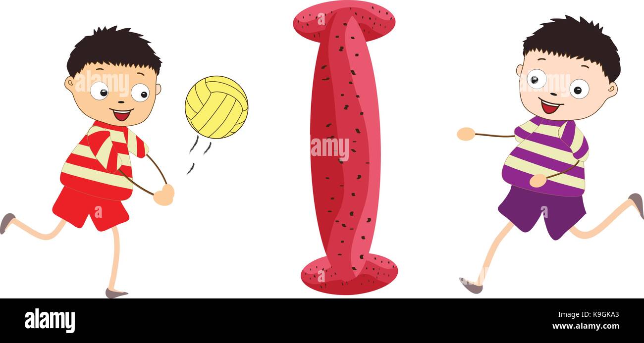 Illustration of a Kid Leaning on a Letter I Stock Vector Image & Art ...
