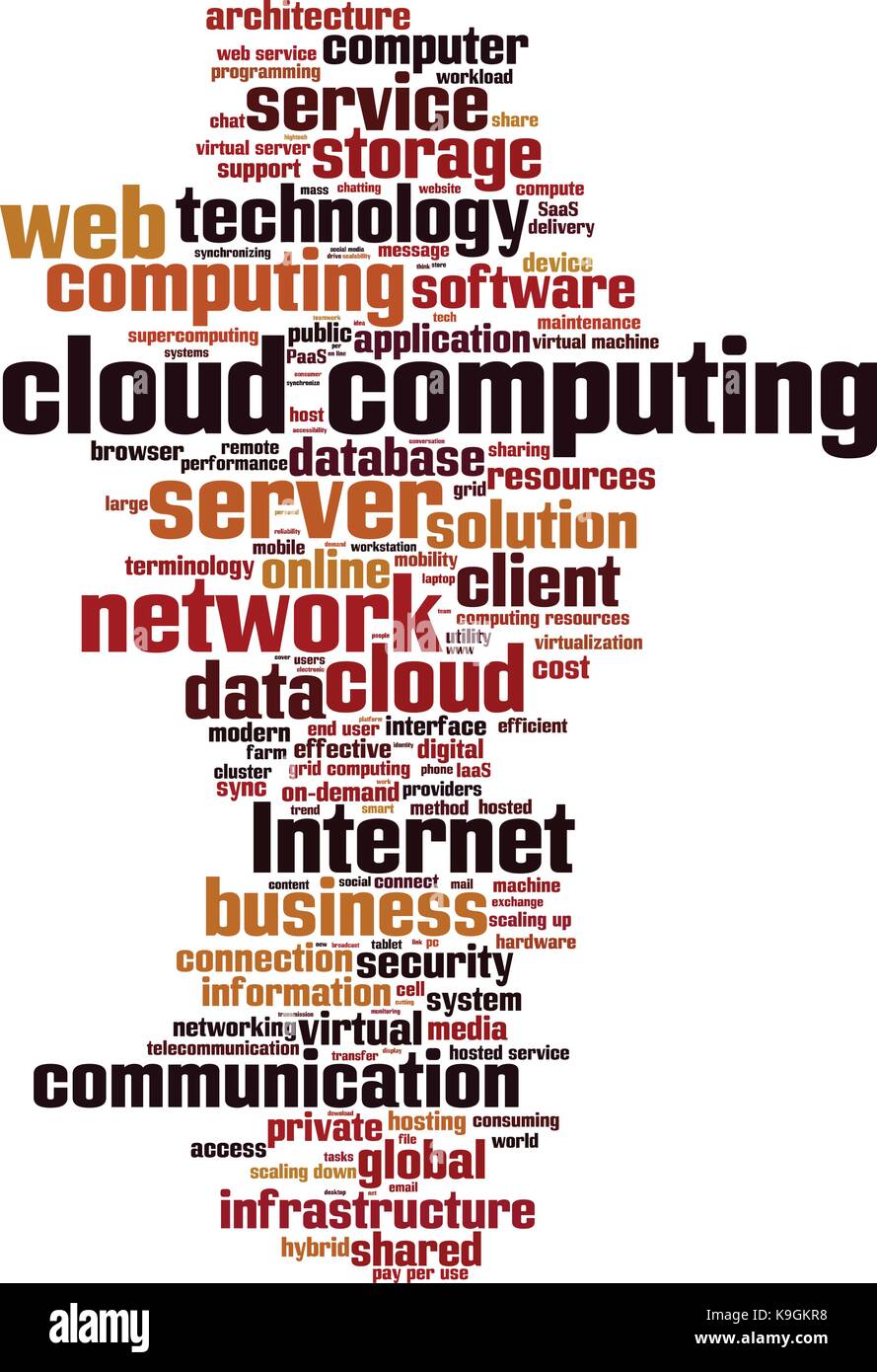 Cloud computing word cloud concept. Vector illustration Stock Vector ...